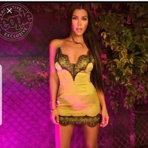 Brand new satin mini dress